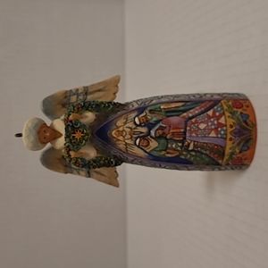 Jim Shore Winter Angel Ornament